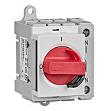 Emergency-Stop Main Switch 4-pole, modular, 20A