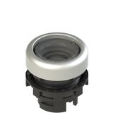 Spring-return flush pushbutton without lens