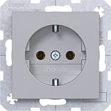 SCHUKO wall socket, plug-in type, A.x/C.x, titanium