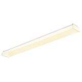 ZERO LED 1x28W, 3000K, 3828lm, Ra>80, IP40, microprism,white