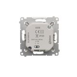 Two-way switch without pictogram, 10AX, black matt