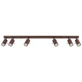 Ceiling lamp RING 6L brown