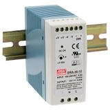 DRC-40A DIN rail power supply, 40W, 13.8/13.8V, MEAN WELL