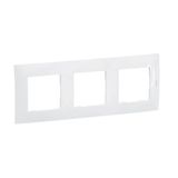 PLAQUE 3 POSTE BLANC