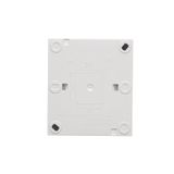 Splash-proof single switch with indicator light, white, 16A, 10AX