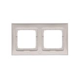 Single roller blind button, cream white/electro white, 10A
