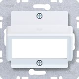 Centraalpl voor RDM dubbele module, A.x/C.x/S.x/B.x/Q.x/K.x wit glz.