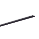 Surface-mount aluminium profile for 2 LED-strips, flaches U-Profil MEDIUM, schwarz, Länge 2m