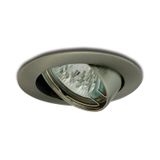 PANLUX Lamp VPD-LR50/NB 50W GU5.3 12V halogen ceiling hinged IP20 brushed stainless steel
