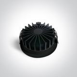BLACK 20W CCTV HONEYCOMB IP20 230V DARK LIGHT