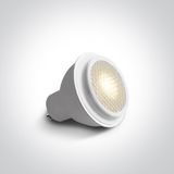 7306CHG/W/W WHITE COB 6W WW GU10 HONEYCOMB 60° 230V