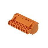 PCB plug-in connector, female plug, 5.08 mm, Number of poles: 8, 225°, Clamping yoke connection, Clamping range, max. : 3.31 mm², Box