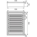 Flush-mounted distribution board DARP-120 "Quiteline" 5x24