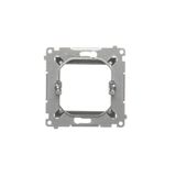 Transition adapter for 45x45 mm fitting type, Silver matt, metalic