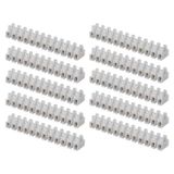 Terminal block 12×6,00 mm white