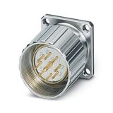 RC-09P1N12Y300 - Device connector, front mounting with knurled nut