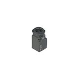 Panel-fixing protected contact block for EROUND series, 2NC, slow action