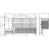 excom I/O System Module Rack, Zone 1, for 16 Modules, Marine Ship Approved   MT16-2G/MSA