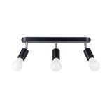 CEILING LAMP FORNES 3 BLACK E27 3X60 IP20