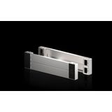 Base/plinth corner pieces with base/plinth trim panels, front and rear for VX base/plinth system, stainless steel New version