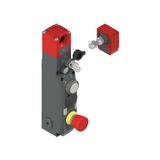 NG series safety switch with lock and integrated control devices, with actuator