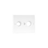 C.PLATE F/R TV-SAT SOCK MULTIBR 2 OUTP IVORY