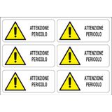Adhesive label - Dimensions: 300 x 210 mm