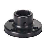 Base for tube D25mm, metal BK