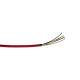 TEXTILE CABLE 5X0,75 L-10m RED