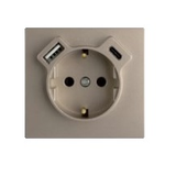 COV PL F/EA SOCK SKO+USB TYPE A AND TYPE C IV