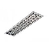Luminaire 2*18W z/a  EVG  IP20 Zext