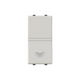 Push-button, SP with light symbol - 1M - Dune