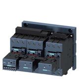 Contactor assembly for star-delta (wye-delta) start, AS-i AC-3, 55 kW/400 V, 20-33 V AC/DC 3-pole,