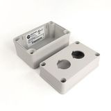 Allen-Bradley, 800H-2HZ4C, 800H (30.5 mm) Definite-Purpose Enclosure, 130 mm x 80 mm x 85 mm (5.12 in. x 3.15 in. x 3.35 in.), Gray