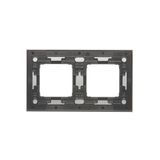 Quadruple frame, black matt