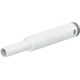 4 mm jack, solder connection, 2.5 mm², CAT II/CAT III, white, 66.2051-29