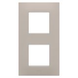 EGO INTERNATIONAL PLATE - IN TECHNOPOLYMER - 2+2 MODULES VERTICAL - DARK SAND - CHORUSMART