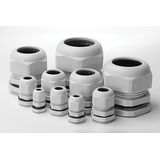 M32X1,5 metric thread cable gland, IP68, colour-grey, polyamide