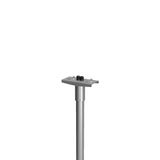 Pole mounting L 250 B 114 H 153 d 76 colour: silver