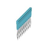 Cross-connector (terminal), Plugged, blue, 32 A, Number of poles: 9, Pitch in mm (P): 6.10, Insulated: Yes, Width: 52.6 mm