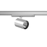 DEECOS S mini track-in, 29 W, 3900 lm, 940, silver, DALI Surface mount