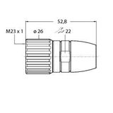 Field-Wireable Connector Male Connector, Straight   BS23171-8.5