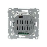 Quadruple socket outlet with SCHUKO earthing - in IP44 version - transparent flap, 16A, quick connection, dark grey