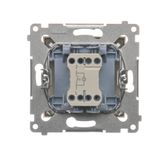 Single switch with a key - 2 positions "0-1", anthracite, metalic, 5A