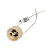 Lamp Holder GU10 Ceramic (50pcs Bag), wire length 110mm