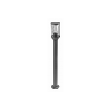 Garden luminaire KERTA, E27, max. 12 W, IP44, graphite, post 800 mm