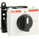 Modular, DIN-rail mounted, key operated, withdrawable in both posit