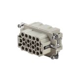 HDC insert, Female, 500 V, 16 A, Number of poles: 18, Crimp connection, Size: 4