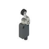 Modular prewired switch with adjustable shaped metal revolving lever diam. 20 roller