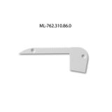 End cap for BF right, silver color, 1pc